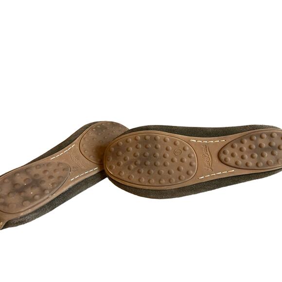 Lucky Brand Suede Driving Moccasins Olive Green 7 - Picture 6 of 7